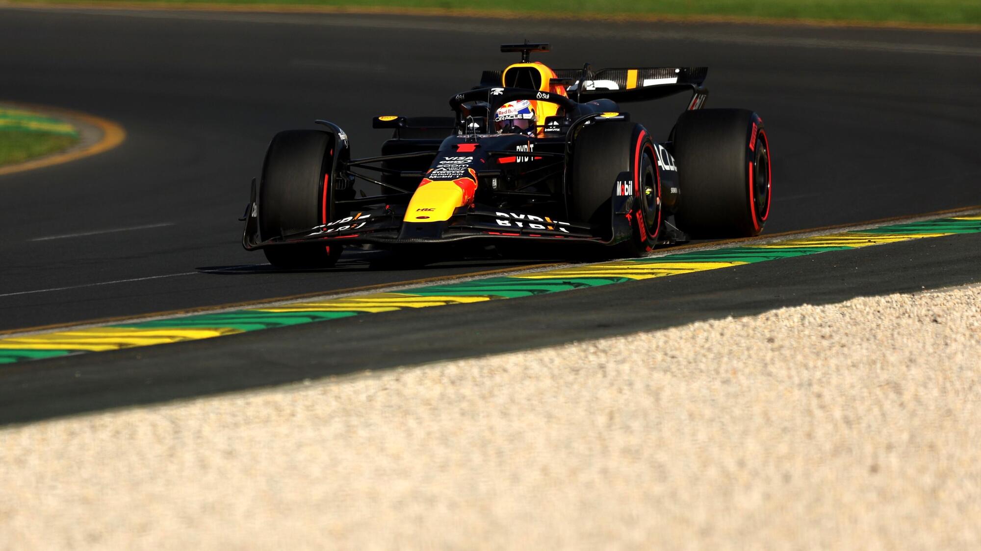 La Red Bull di Max Verstappen durante il GP d&#039;Australia del 2024