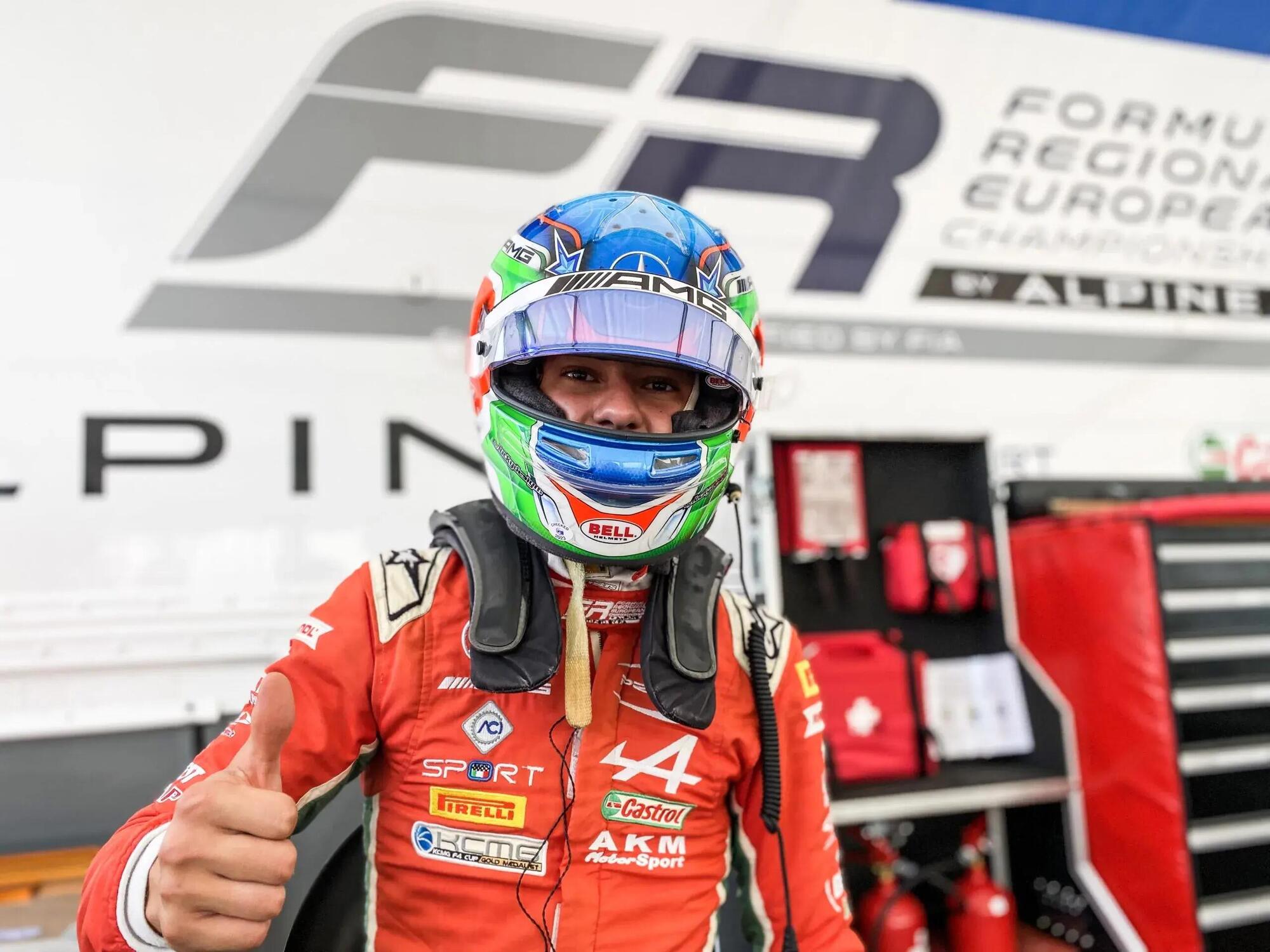 Kimi Antonelli ai tempi della Formula Regional European Championship by Alpine