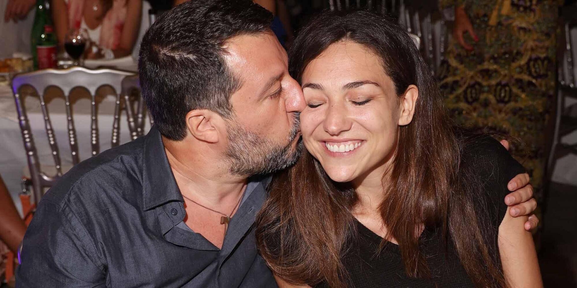 Matteo Salvini e Francesca Verdini