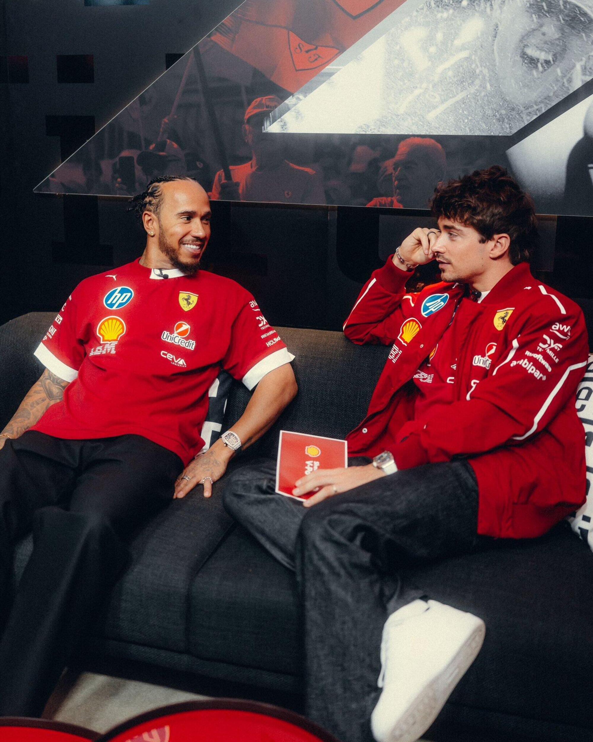 Charles Leclerc e Lewis Hamilton, Ferrari, Gran Premio d&#039;Australia