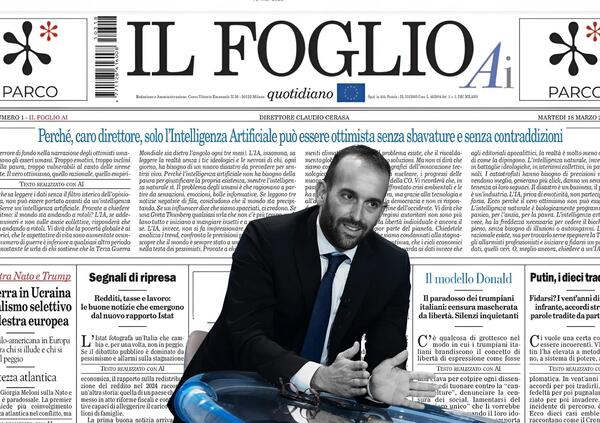 Abbiamo letto Il Foglio AI di Cerasa, ma com&rsquo;&egrave;? Una paraculata e un saggio di boomerismo giornalistico, fra uso dell&rsquo;intelligenza artificiale troppo superficiale e articoli senza identit&agrave;. Ce n&rsquo;era bisogno?