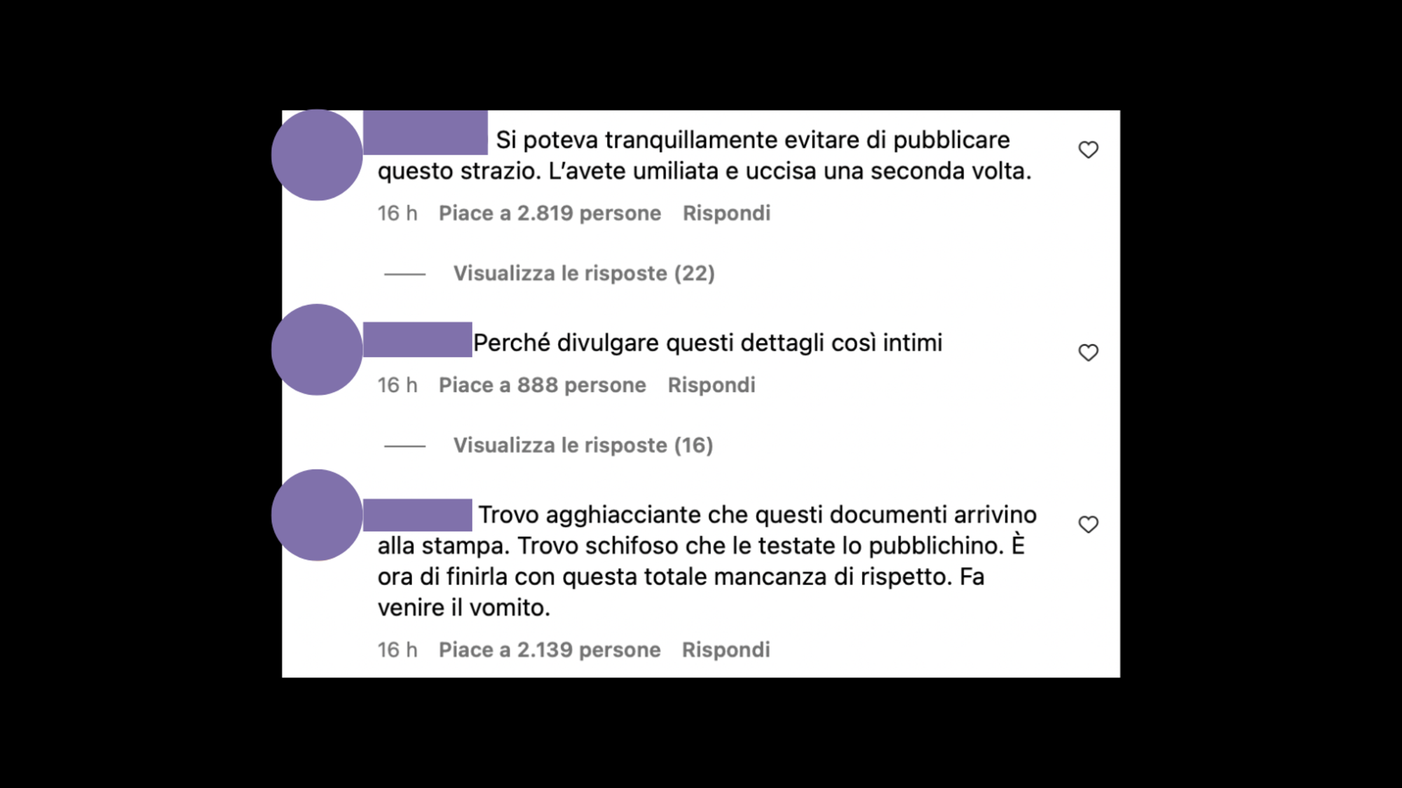 Commenti Instagram Corriere della Sera