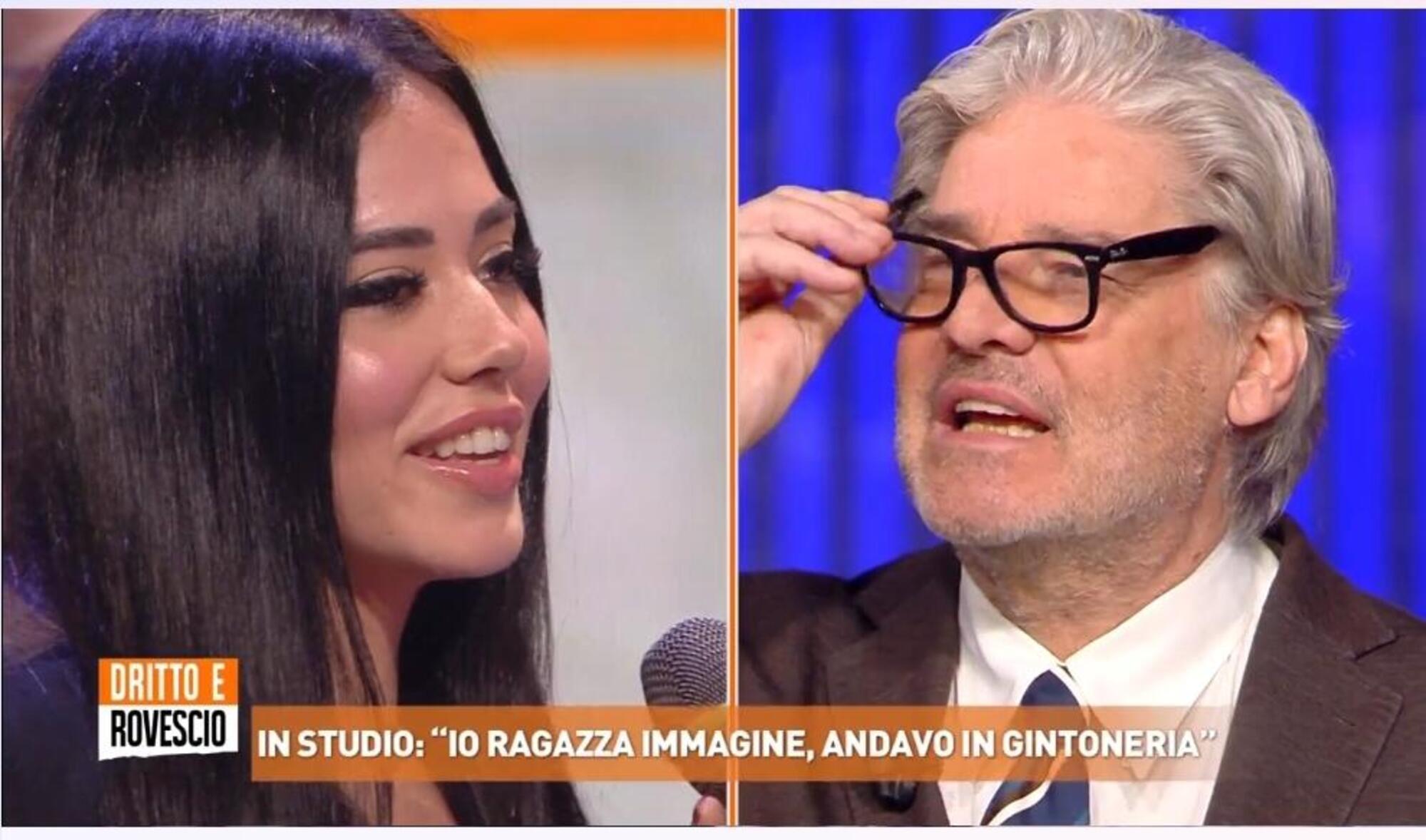 La ragazza immagine con Paolo Del Debbio 