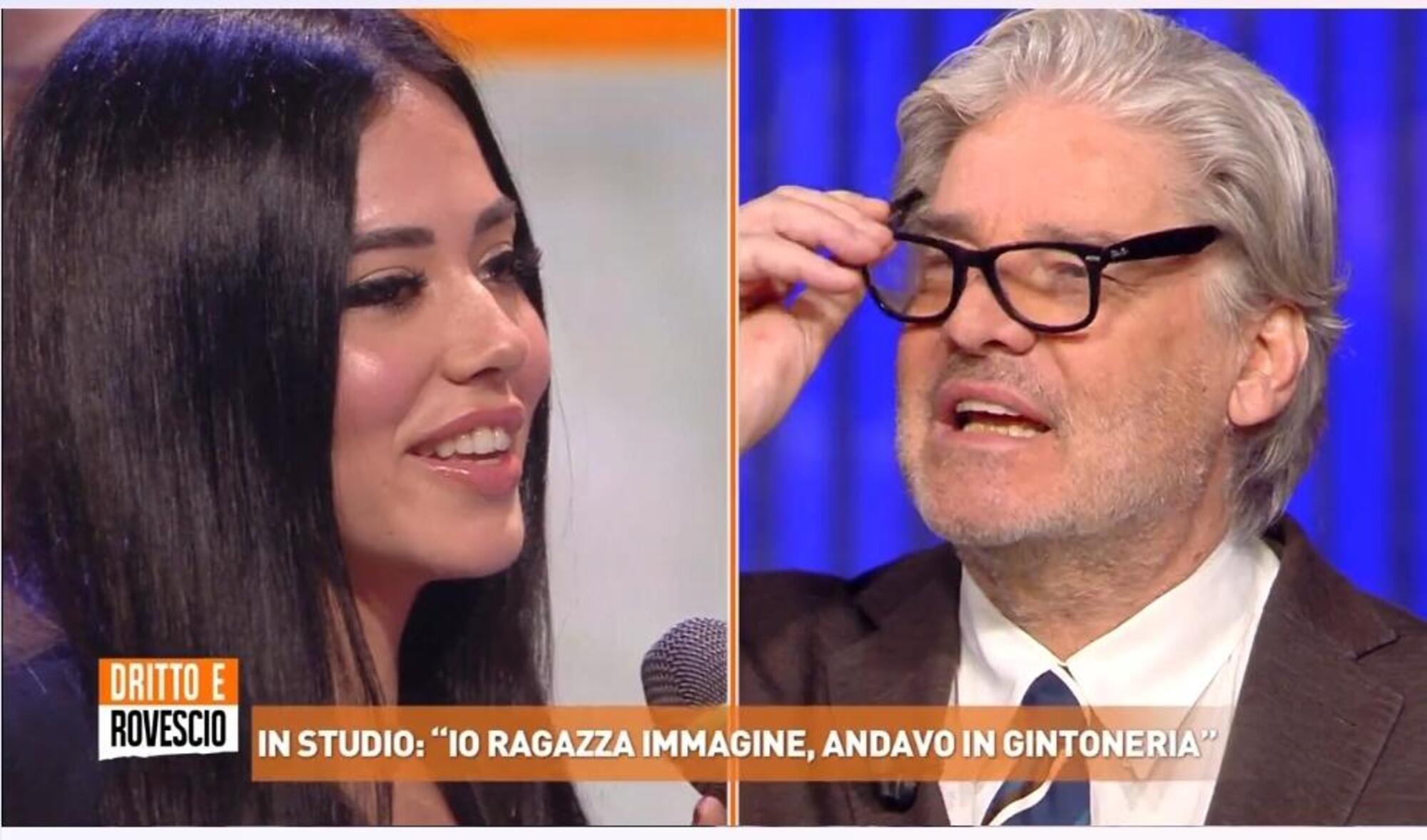 La ragazza immagine con Paolo Del Debbio
