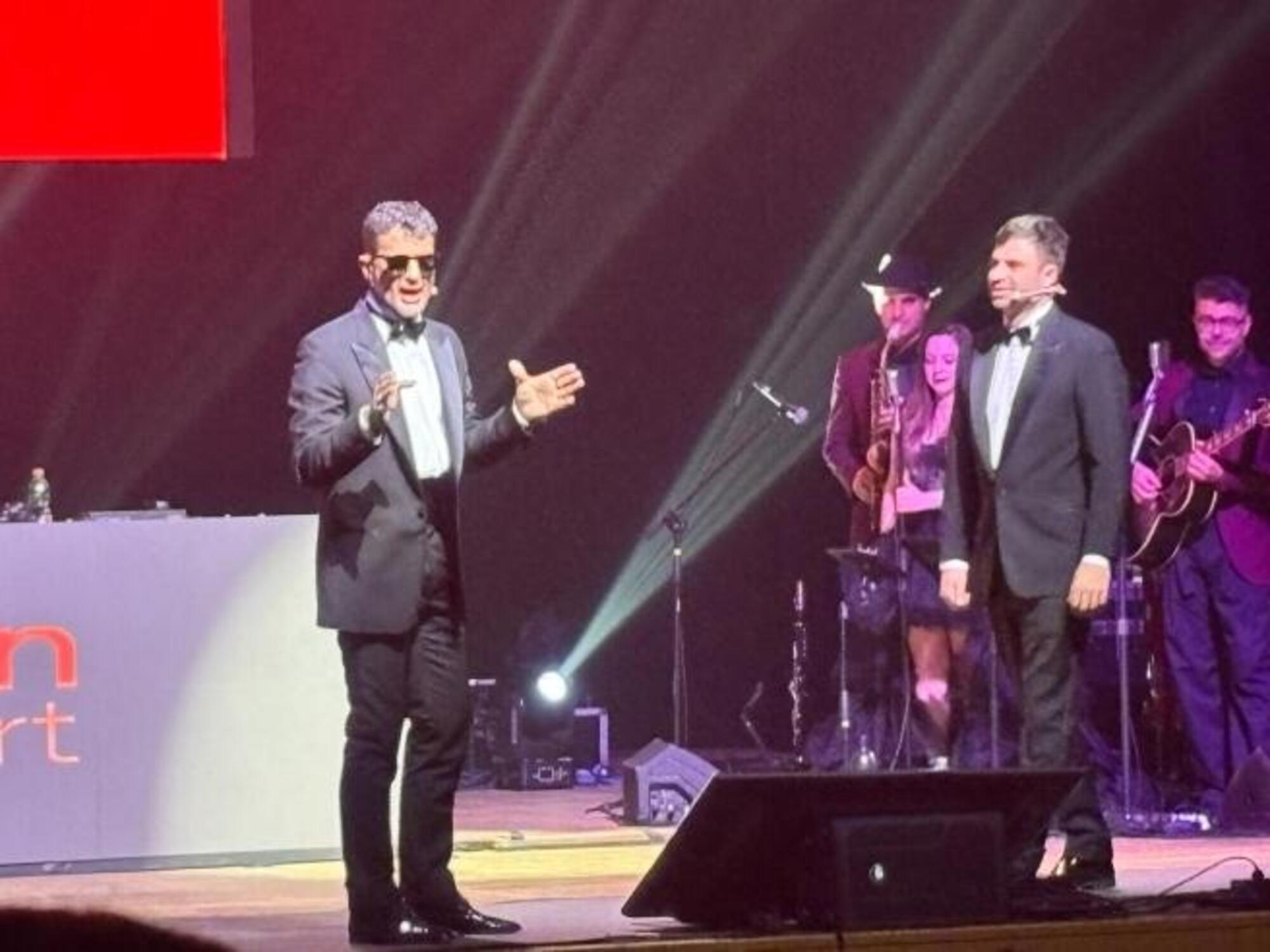 Fabrizio Corona durante lo spettacolo di Gurulandia a teatro