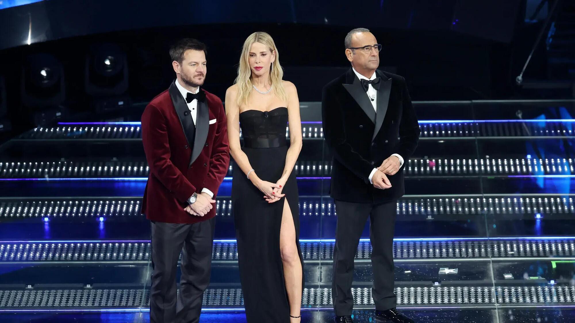 Carlo Conti, Alessia Marcuzzi e Alessandro Cattelan