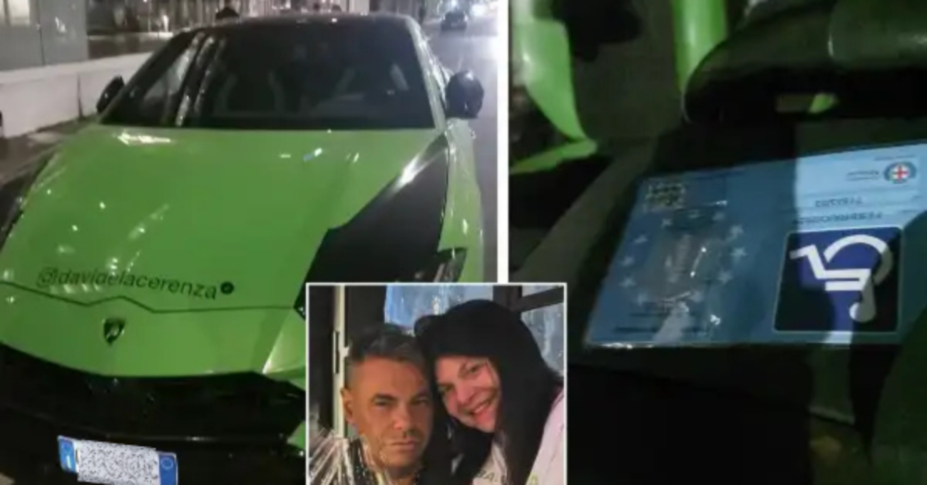 Nuovi guai per Davide Lacerenza e Stefania Nobile dopo la Gintoneria? Di chi &egrave; il pass sul cruscotto della Lamborghini parcheggiata nel posto per disabili?