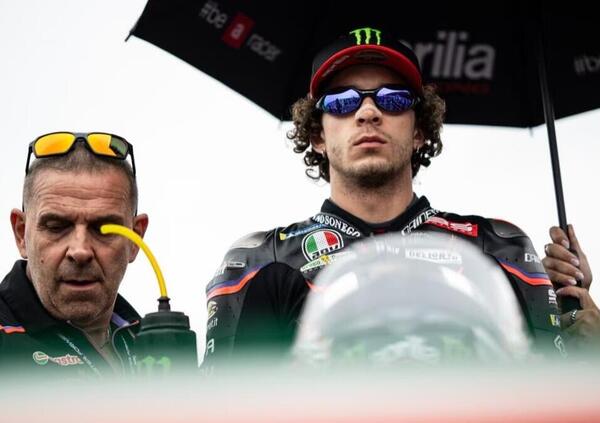 La &quot;scaglia&quot; di Marco Bezzecchi, da quattordicesimo a sesto in 10 giri: &quot;Ad Austin abbiamo cominciato male, ma l&#039;Aprilia ha un gran punto forte...&quot;
