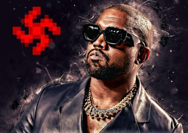 La svastica sul disco di Kanye West? Morgan: &quot;Non &egrave; provocazione, ma rivelazione&quot;. E ricorda che la propose molto prima come logo di Facebook: &quot;Il covo di lobotomizzati dal nazi algoritmo social...&quot;