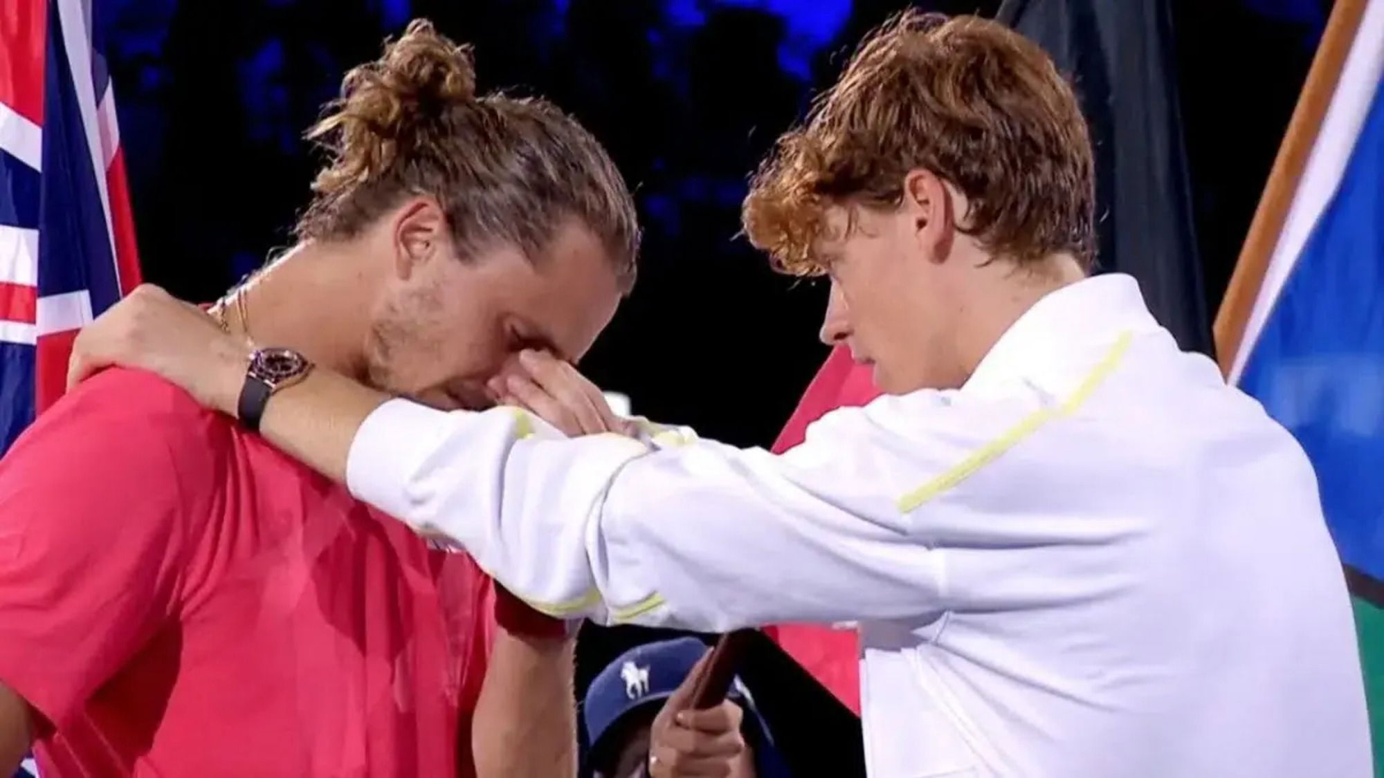 Zverev con Sinner in Australia