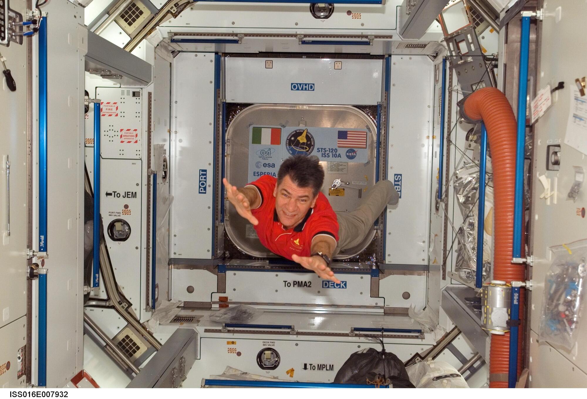 L'astronauta Paolo Nespoli