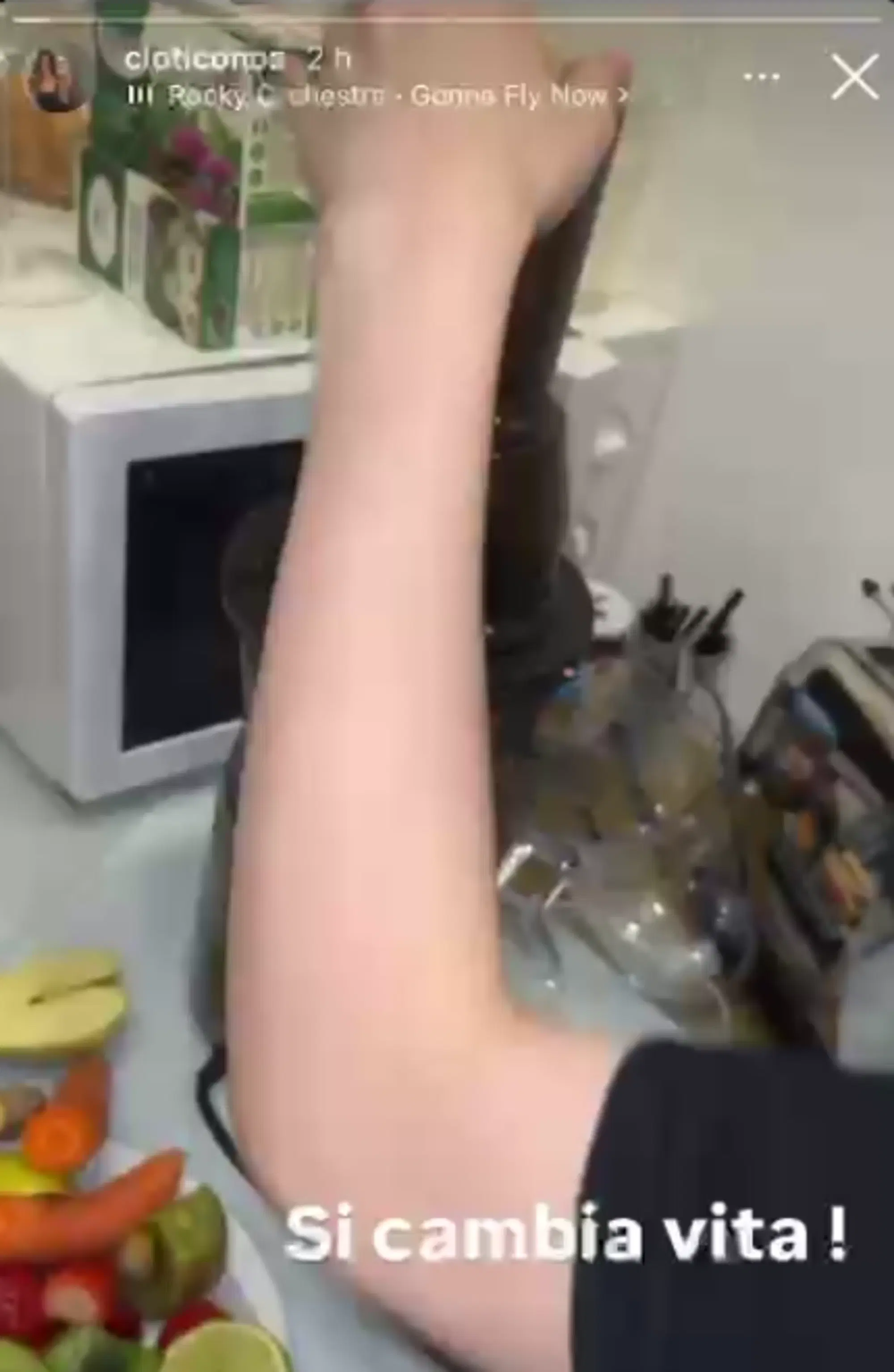 Clotilde Conca Bonizzoni e il frullato per Davide Lacerenza