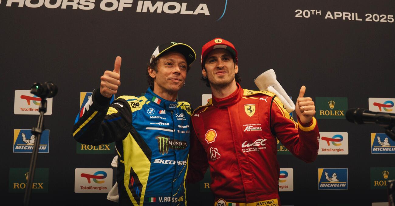 SCUSI, PER GODOPOLI? Valentino Rossi e la Ferrari in pole position nel WEC fanno impazzire Imola. E la dedica di Giovinazzi a Vale&hellip;  