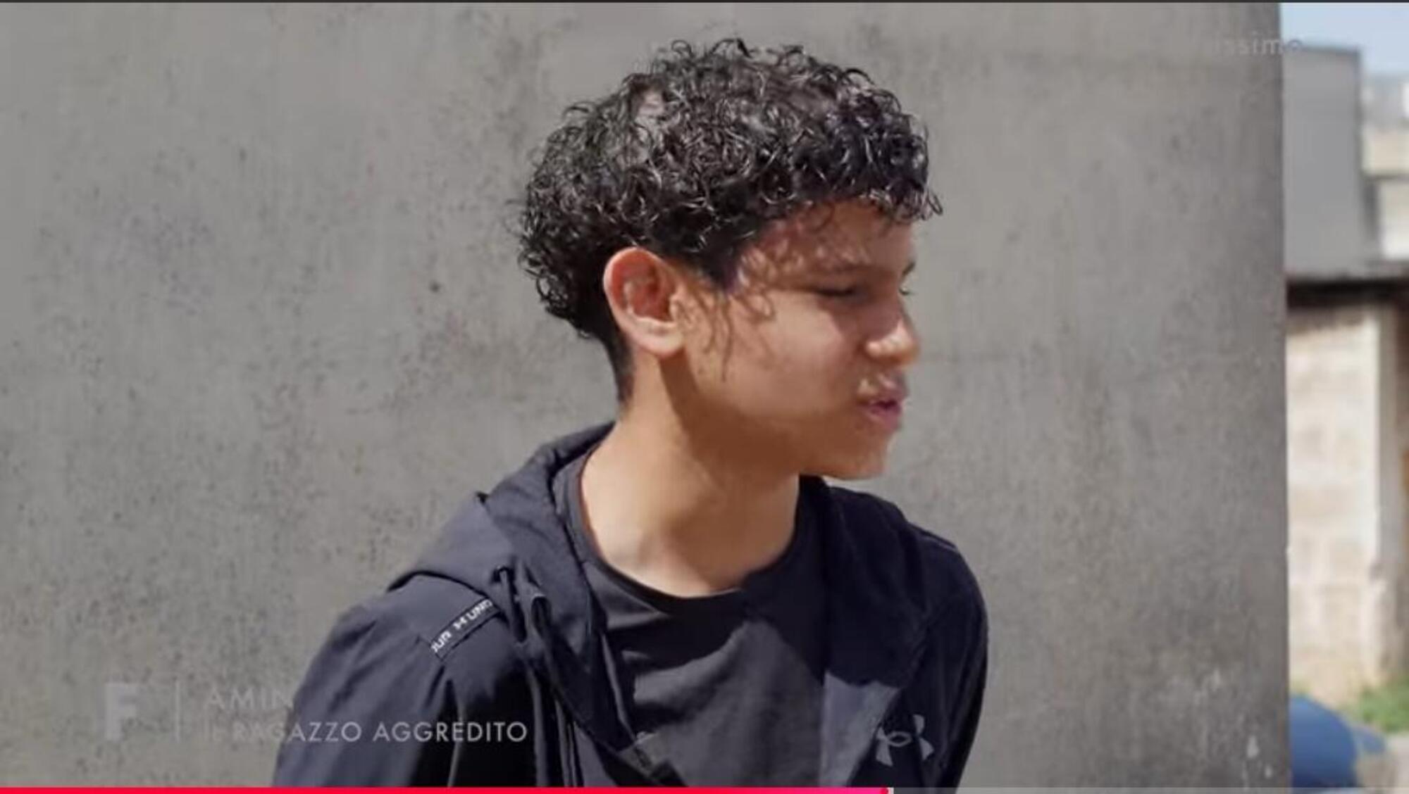 Amin, il ragazzo aggredito