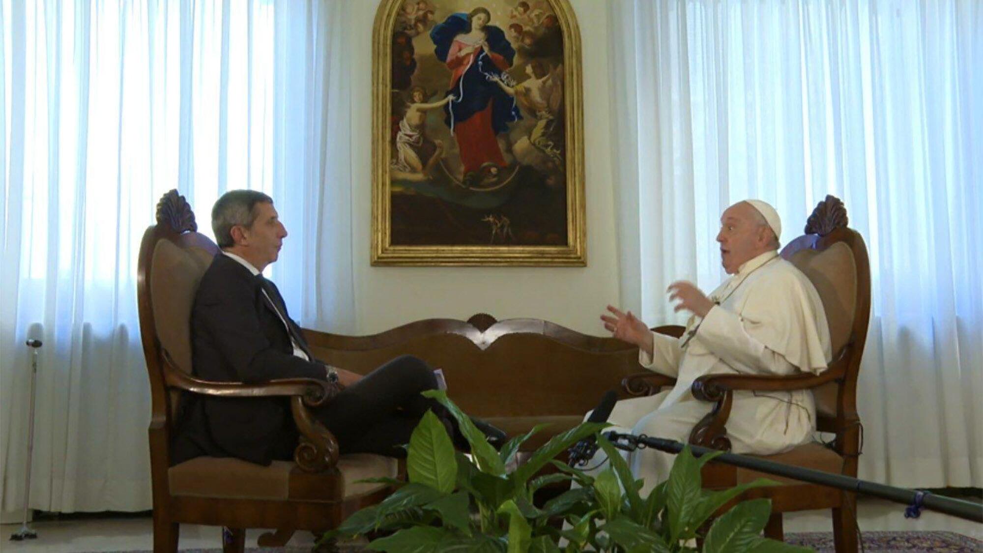 Gian Marco Chiocci nell'intervista a Papa Francesco