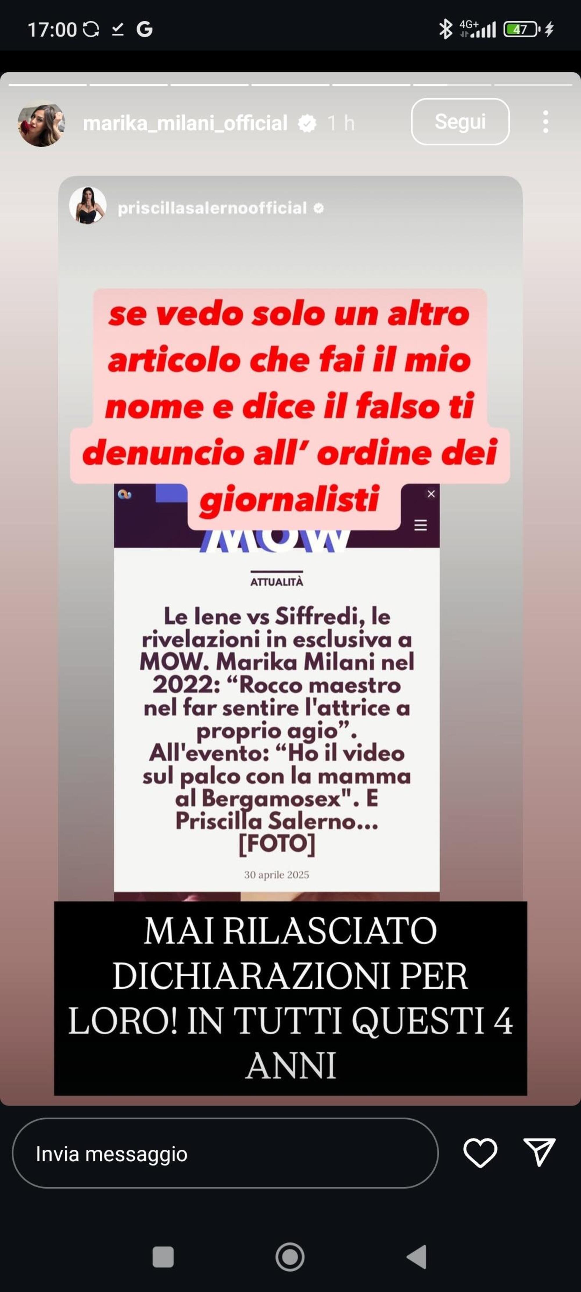 La storia di Marika Milani