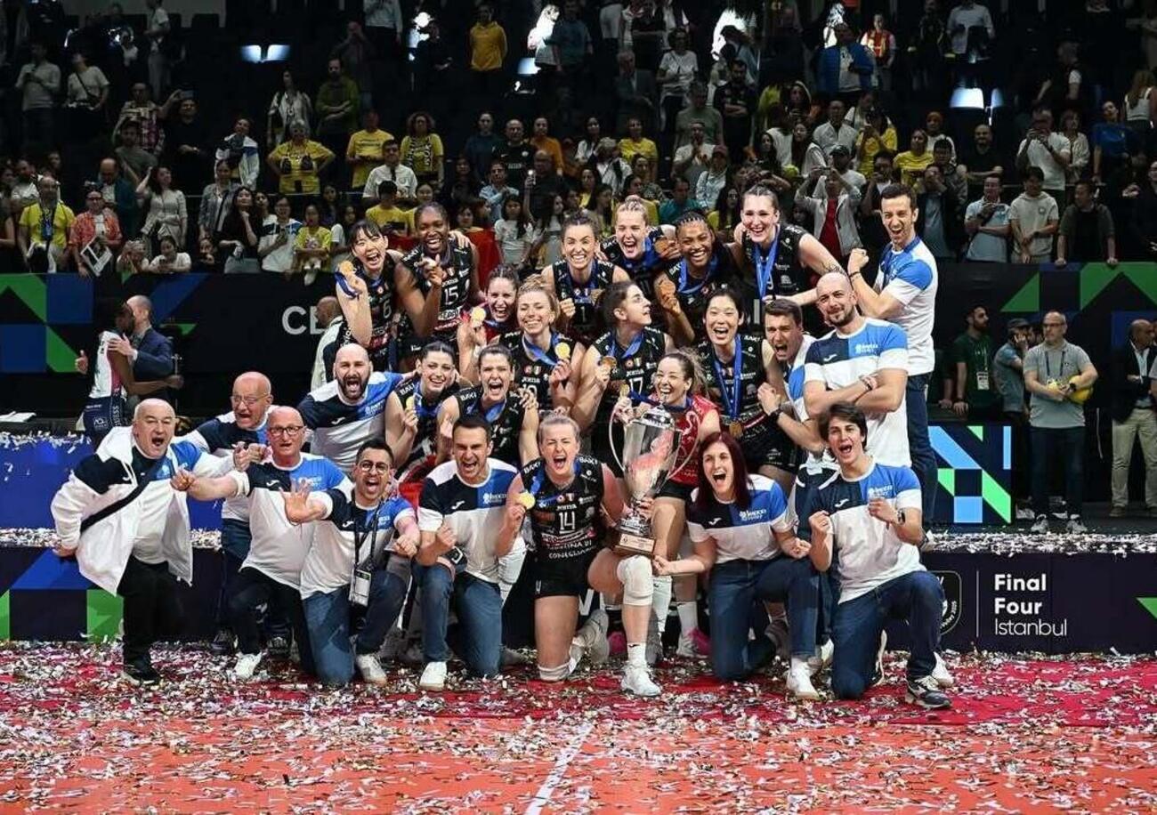 KOLOSSAL BABY! Il volley italiano nella storia: Conegliano con la seconda Champions di fila, podio tutto italiano con Scandicci e Milano