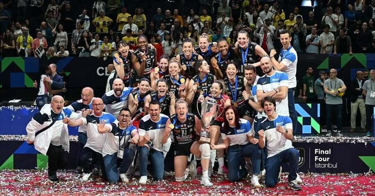 KOLOSSAL BABY! Il volley italiano nella storia: Conegliano con la seconda Champions di fila, podio tutto italiano con Scandicci e Milano
