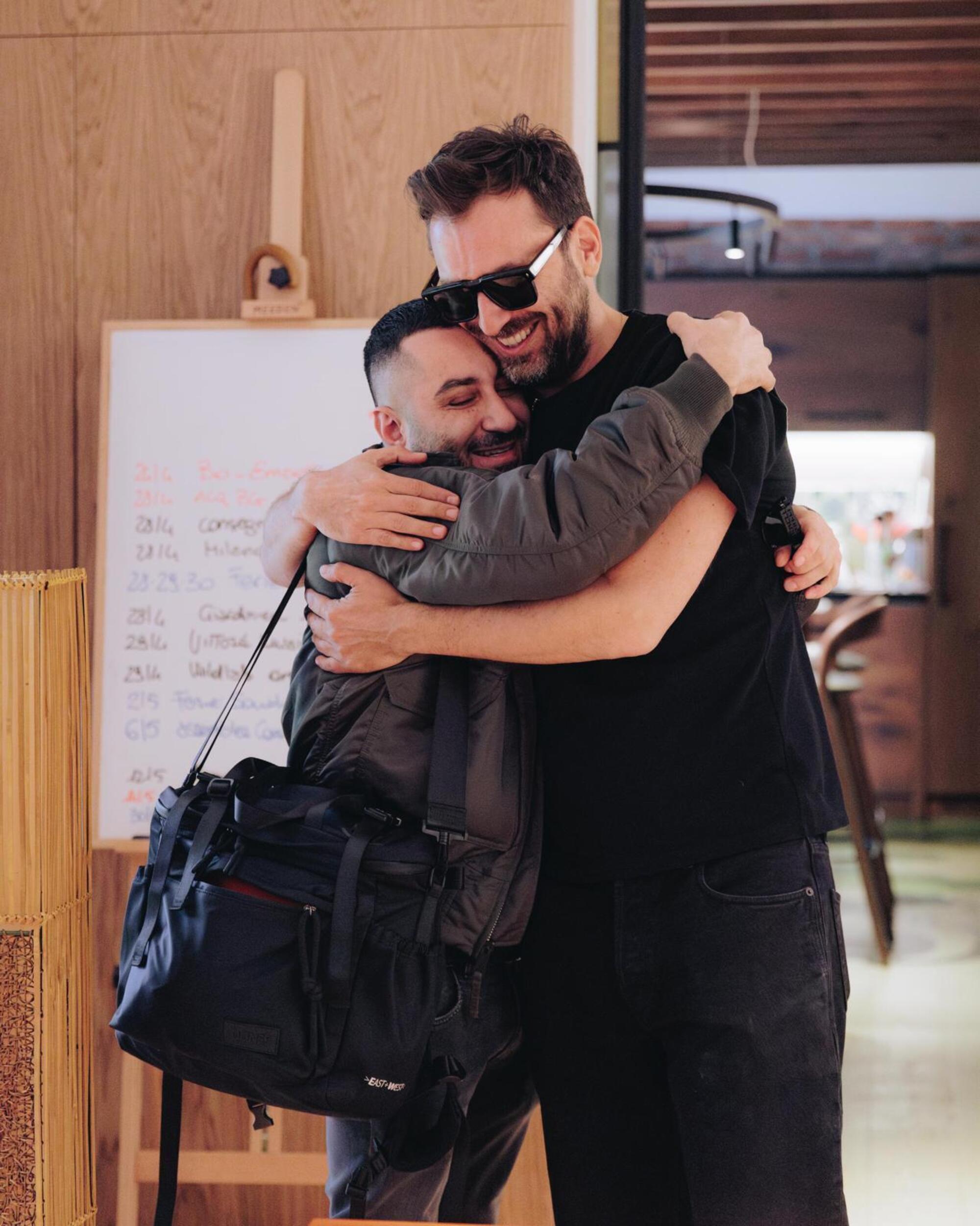 Cesare Cremonini e Joseph Capriati in studio