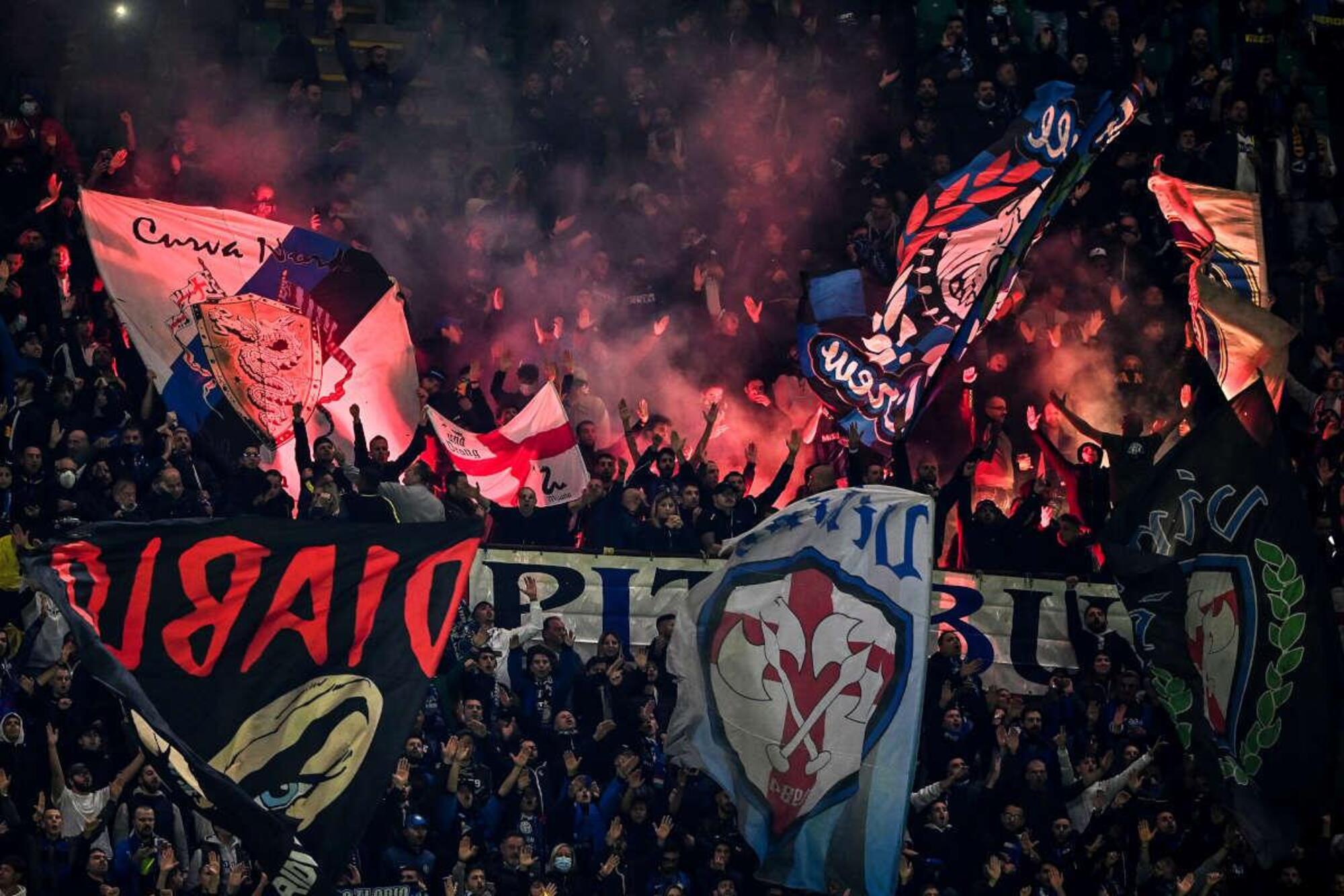 La curva Nord dell'Inter