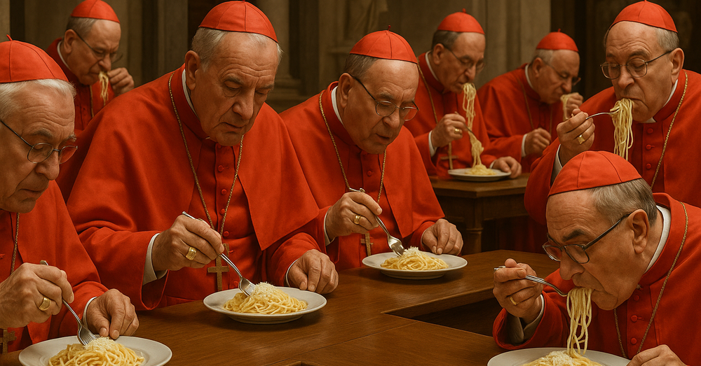 Ma sapete cos&rsquo;&egrave; la &ldquo;pasta del Conclave&rdquo;? Ecco cosa mangiano i cardinali in Vaticano durante l&rsquo;elezione del papa: ricetta, colore, storia (forse lunga ottocento anni) e perch&eacute; &egrave; stata scelta