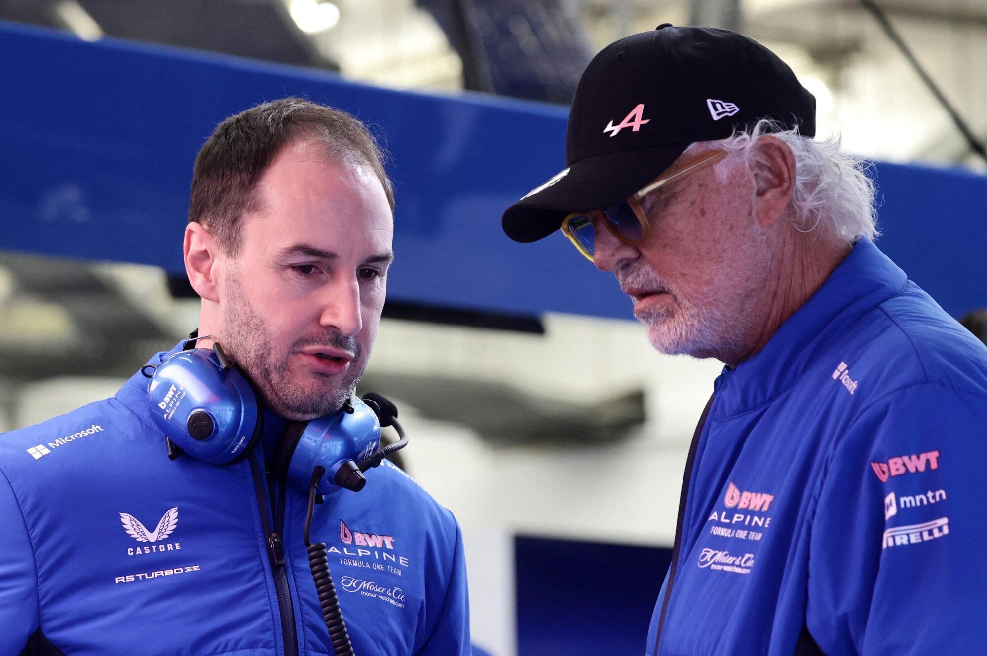 Oliver Oakes e Flavio Briatore, Alpine
