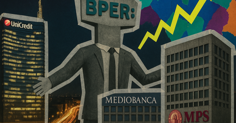 Non solo UniCredit, Mediobanca e Mps, nel risiko bancario Bper di Papa torna forte su Popolare di Sondrio: l&#039;ad vuole il tango dopo che i conti trimestrali superano le stime degli analisti