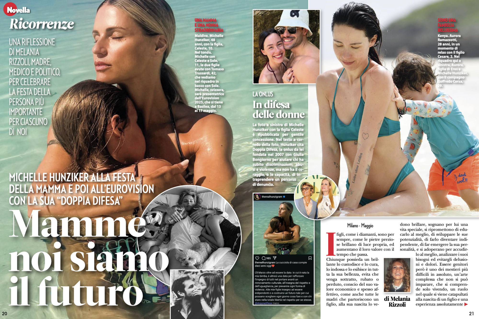 L'articolo di Melania Rizzoli su Novella 2000
