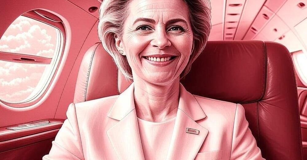 A voi Ursula von der Leyen e soci impongono l&rsquo;auto elettrica e il Green Deal, loro prendono l&rsquo;aereo per fare pochi chilometri. La presa in giro dei jet privati e dei voli a cortissimo raggio dei vertici dell&rsquo;Ue