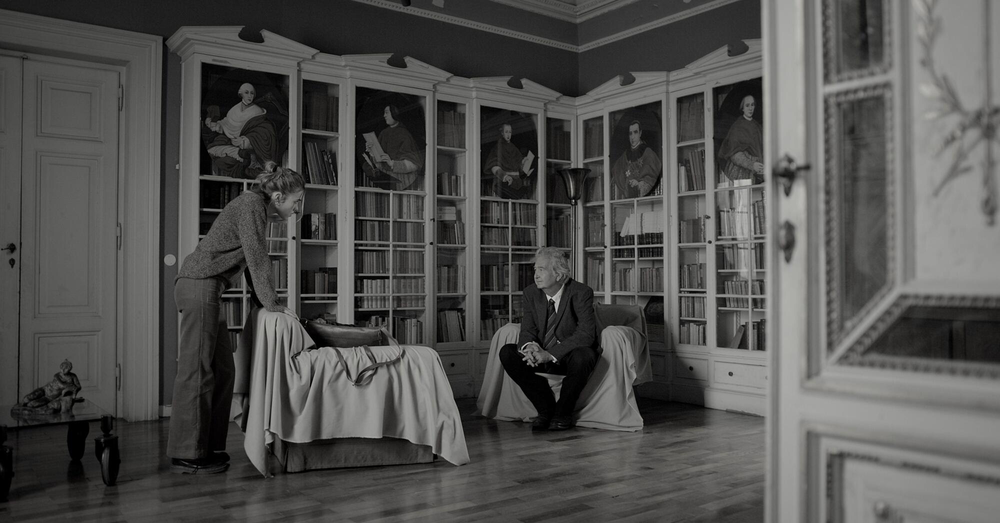 Carolina Sala e Umberto Contarello nel film "L'Infinito"