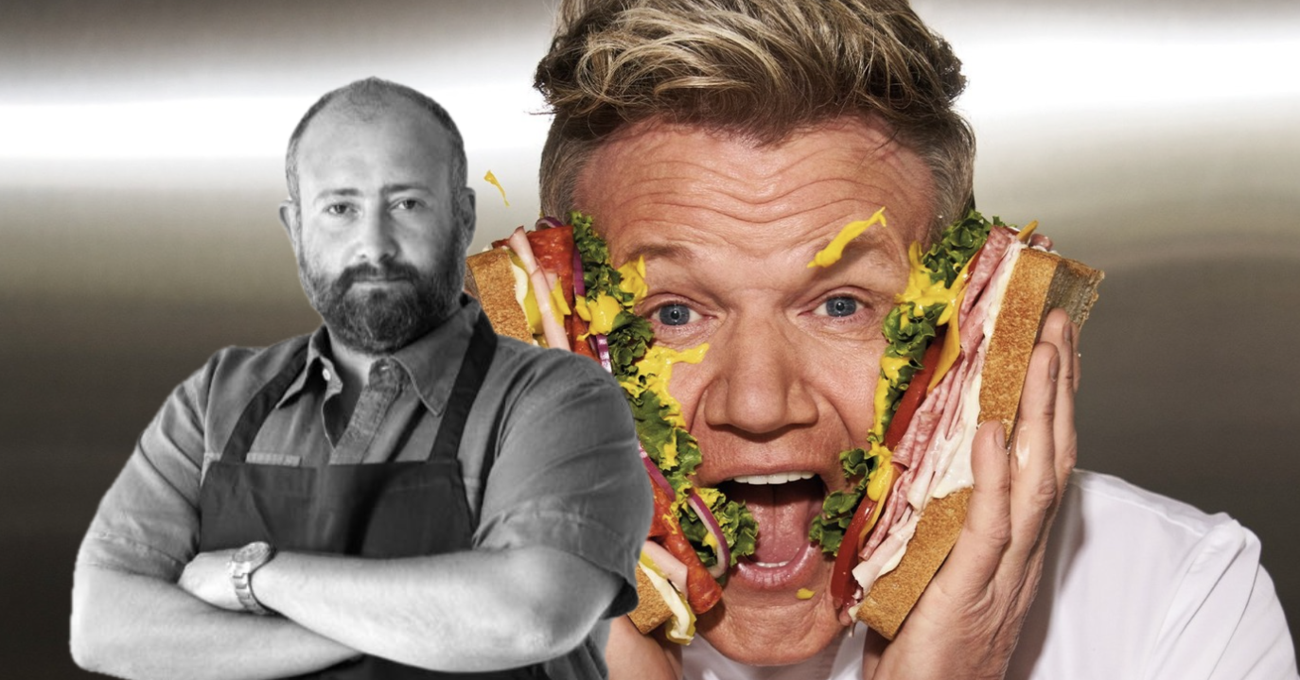 Chef Guido Mori distrugge il panino di Gordon Ramsay: &ldquo;Sembra vomitato dal cane&rdquo;. E la tecnica del re di Hell&rsquo;s Kitchen? &ldquo;L&rsquo;hanno rapito (e sostituito) gli alieni oppure non &egrave; mai entrato in cucina&hellip;&rdquo;