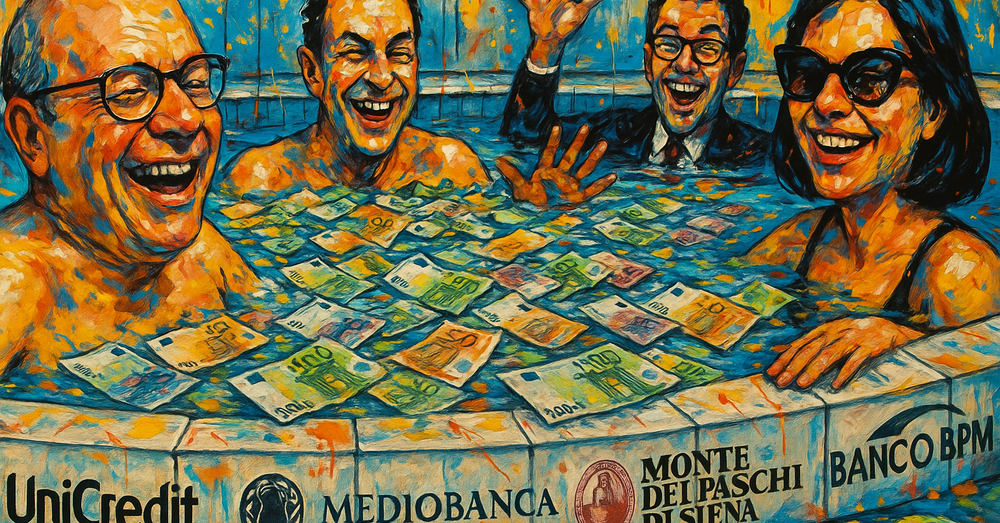 Ma cosa c&rsquo;entra Benetton col risiko bancario? Non solo UniCredit, Mediobanca, Mps e Banco Bpm tra chi guadagna con le scalate (o annunciate tali). Da Orcel a Nagel, da Del Vecchio a Caltagirone&hellip;