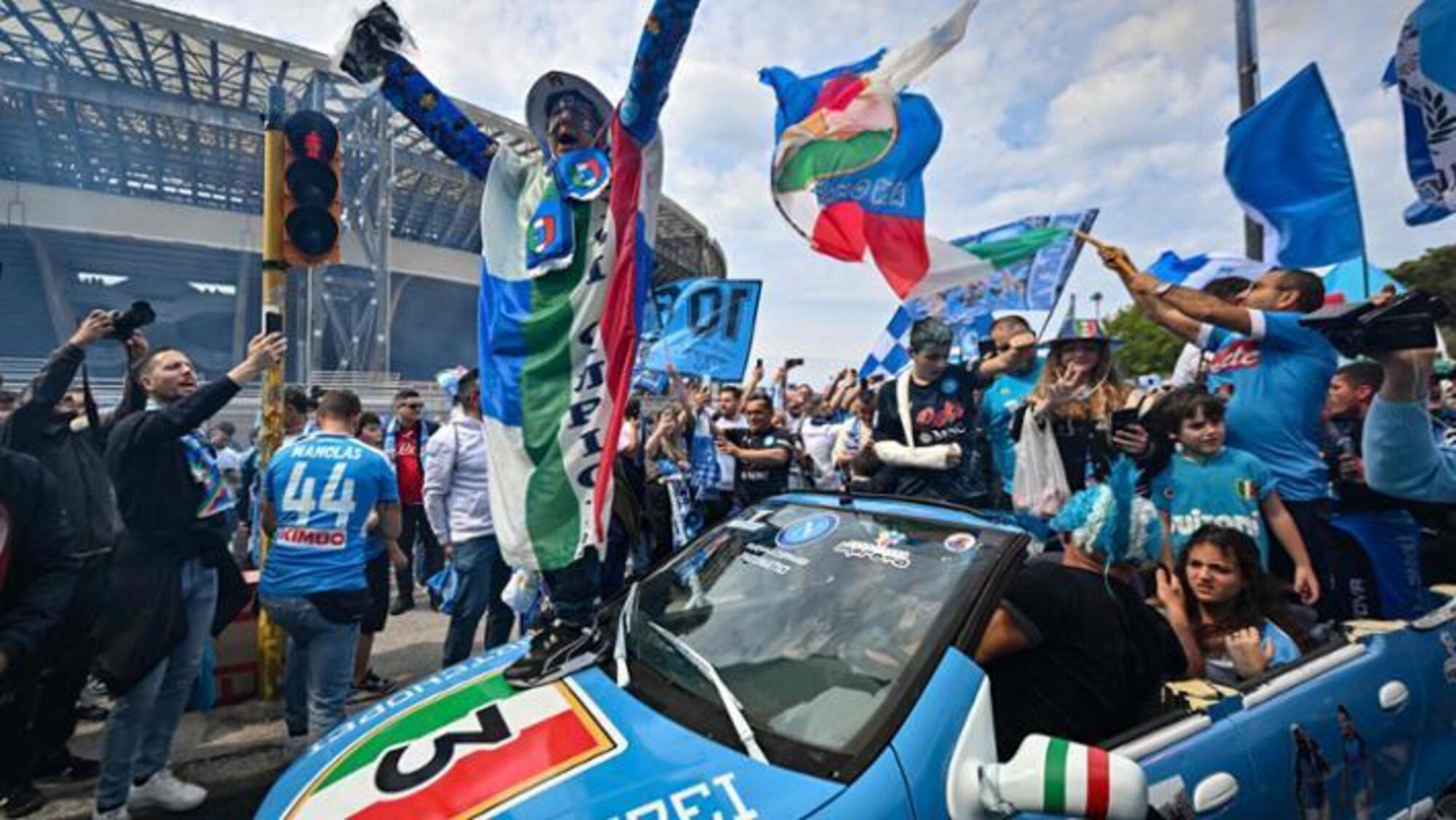 La festa scudetto del Napoli