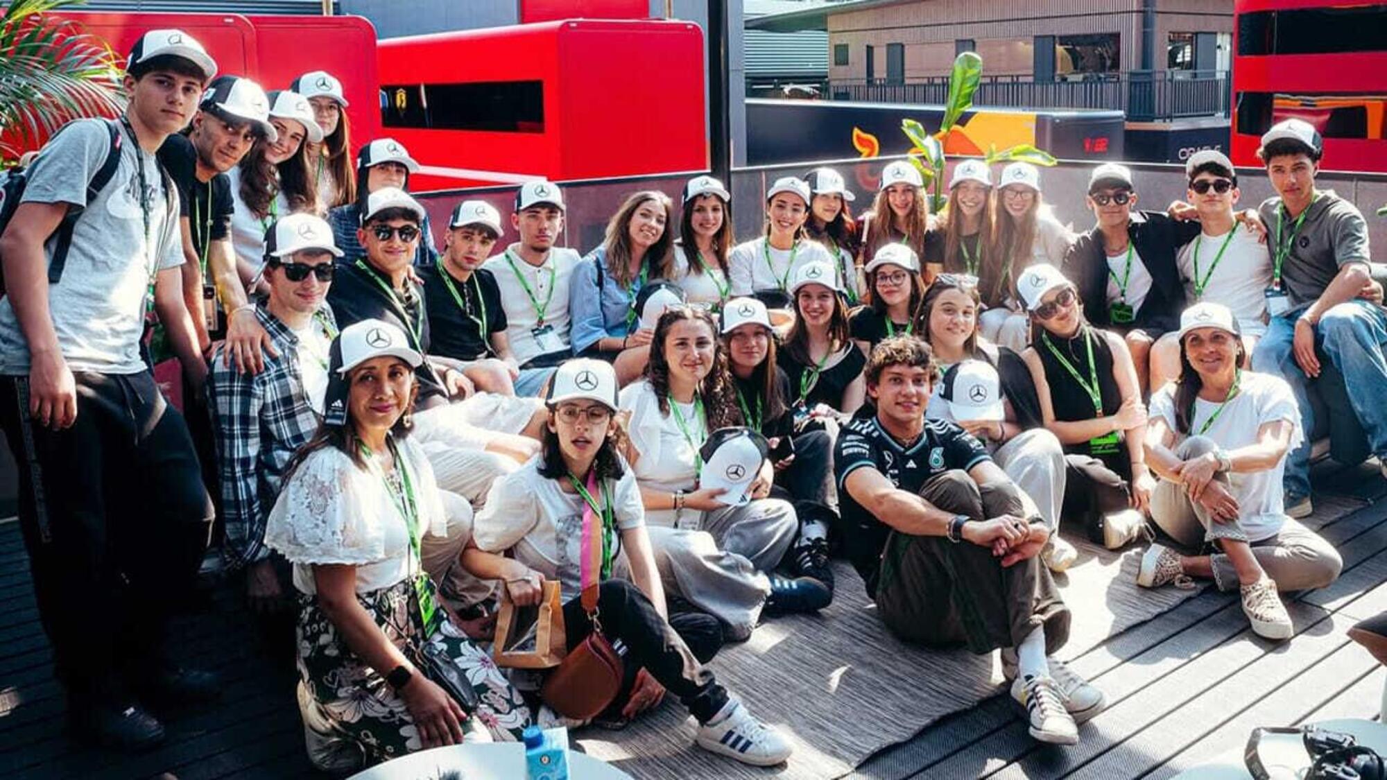 Kimi Antonelli compagni di classe Imola