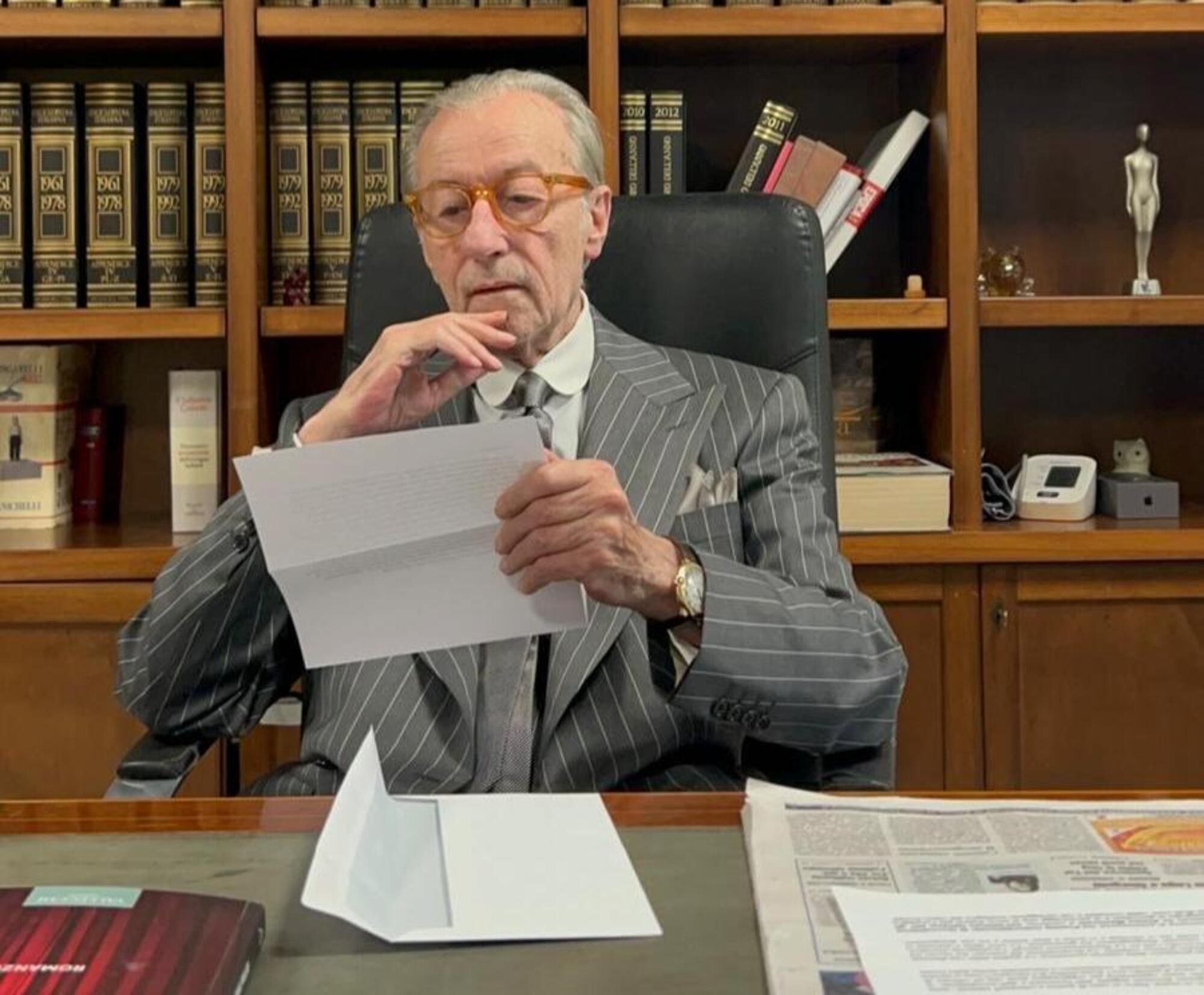 Vittorio Feltri durante l'intervista di MOW