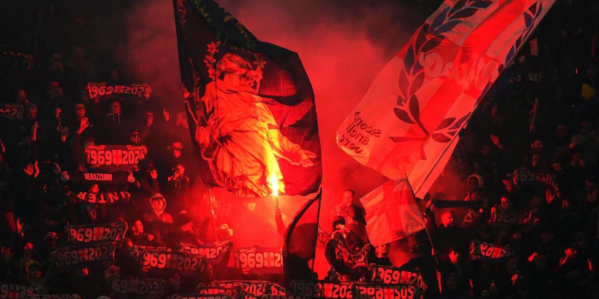 La curva Nord dell'Inter