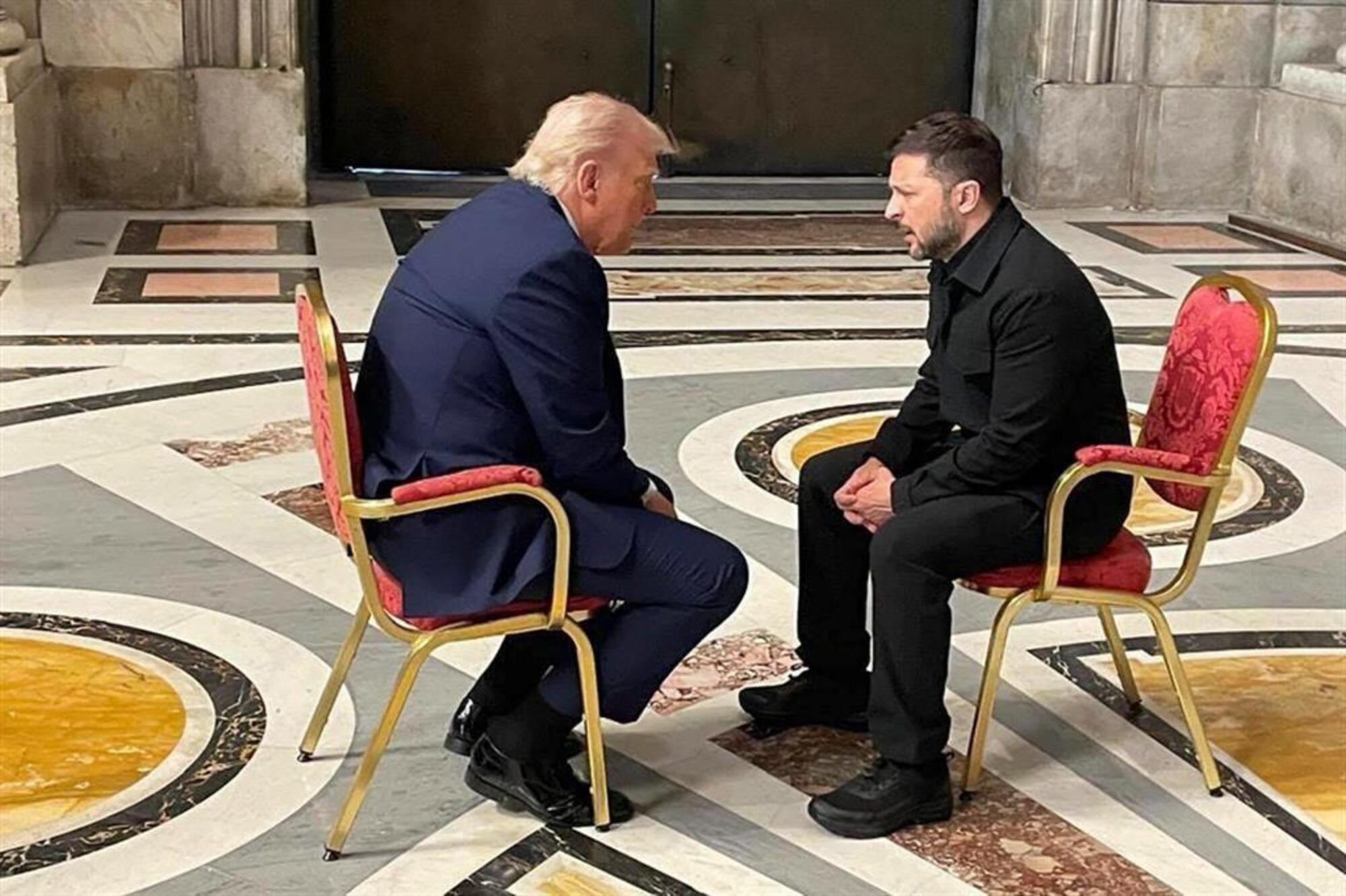 Trump e Zelensky al funerale di Papa Francesco