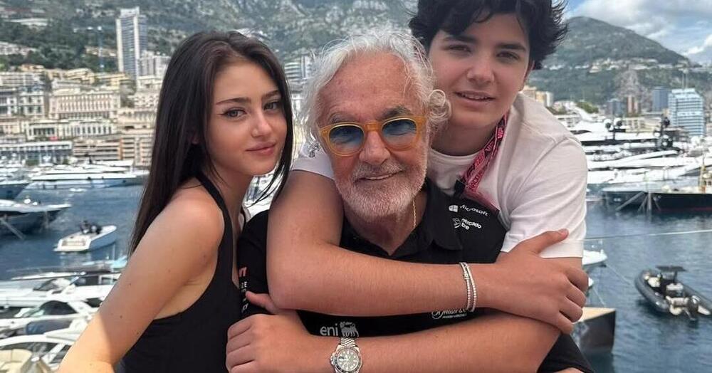 Leni e Nathan Falco insieme a pap&agrave; Flavio Briatore al Gp di Monaco, ma perch&eacute; la foto fa impazzire i social? C&#039;entrano anche le mamme Heidi Klum ed Elisabetta Gregoraci: ecco le loro reazioni...