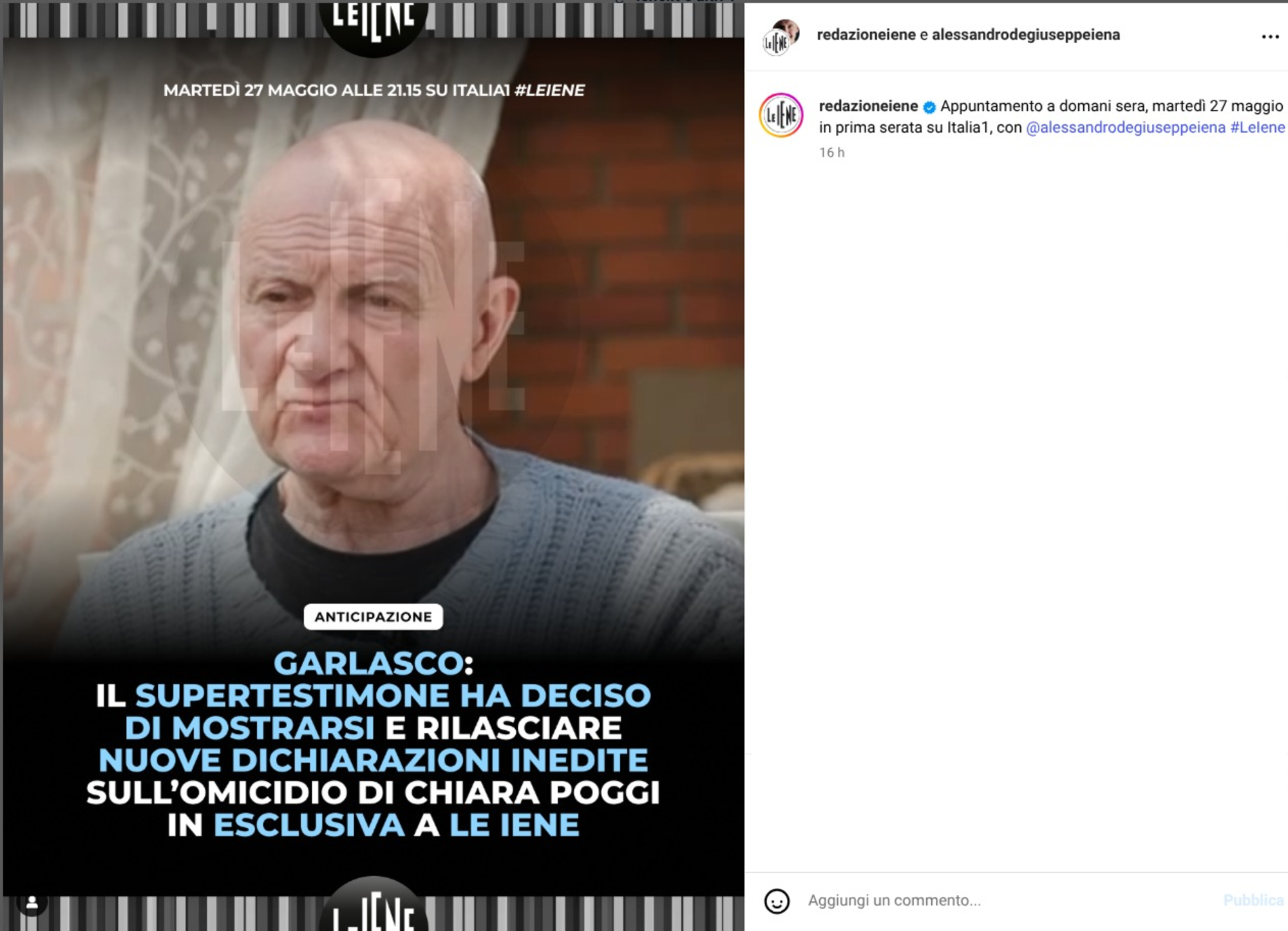 L'annuncio de Le Iene