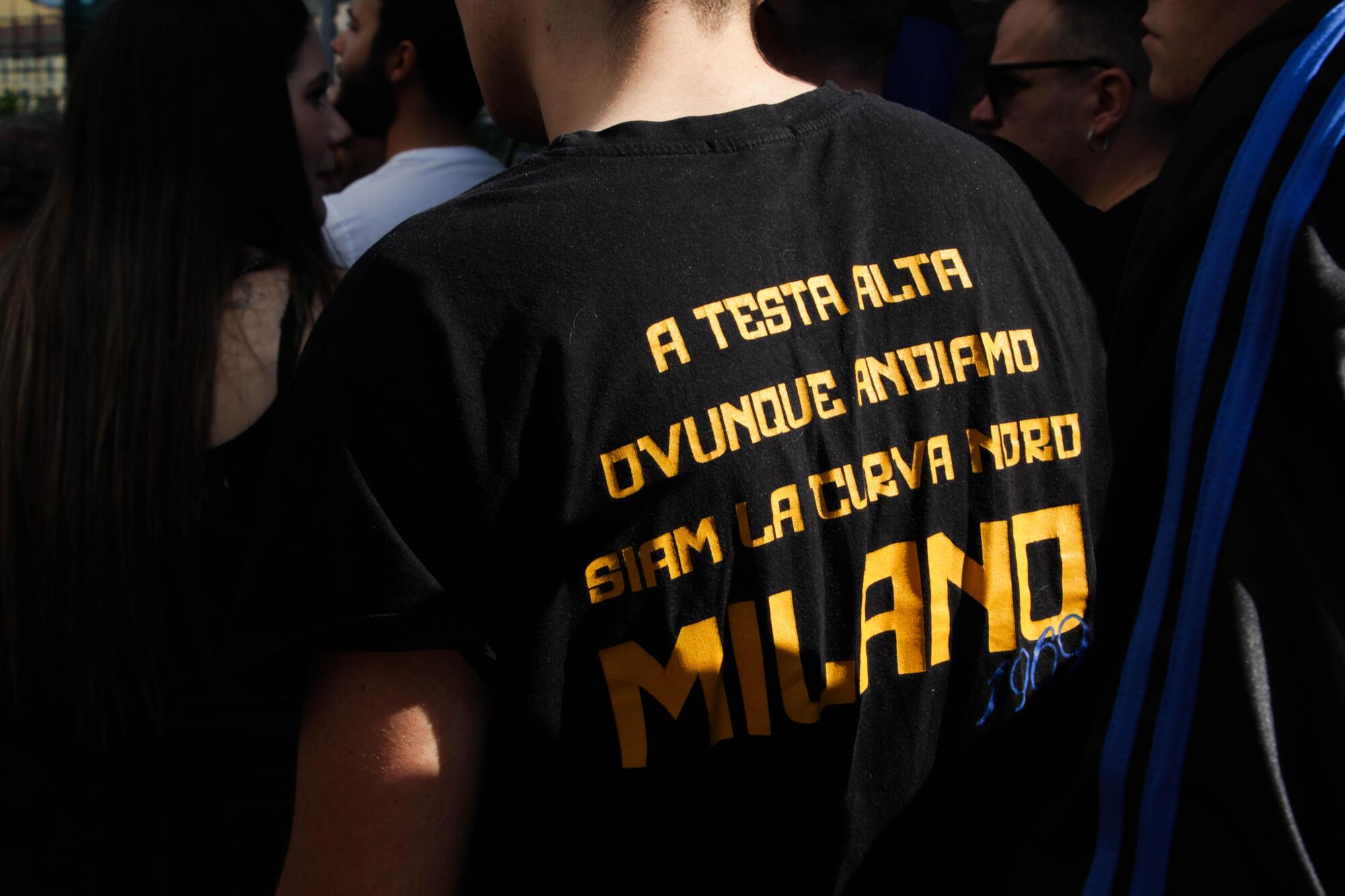 Gli ultras dell&#039;Inter in protesta