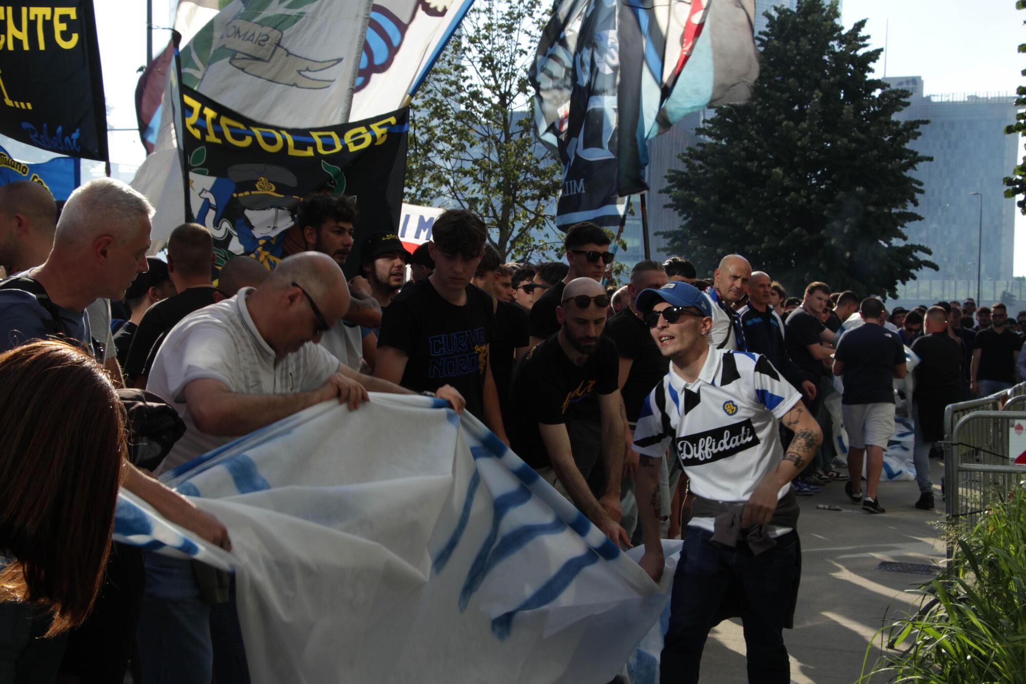 La protesta della curva Nord
