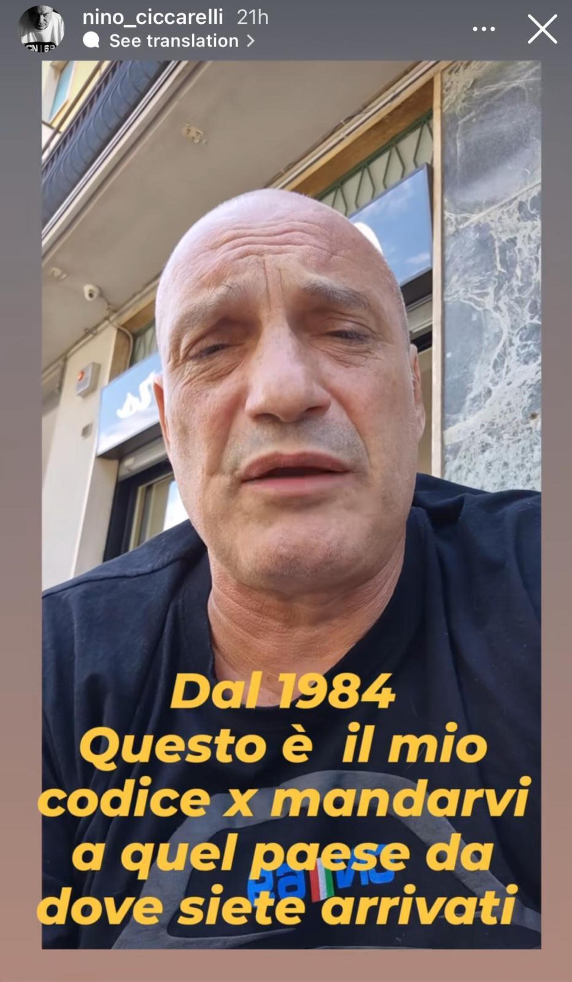 Nino Ciccarelli, leader dei Viking della curva Nord, attacca la società