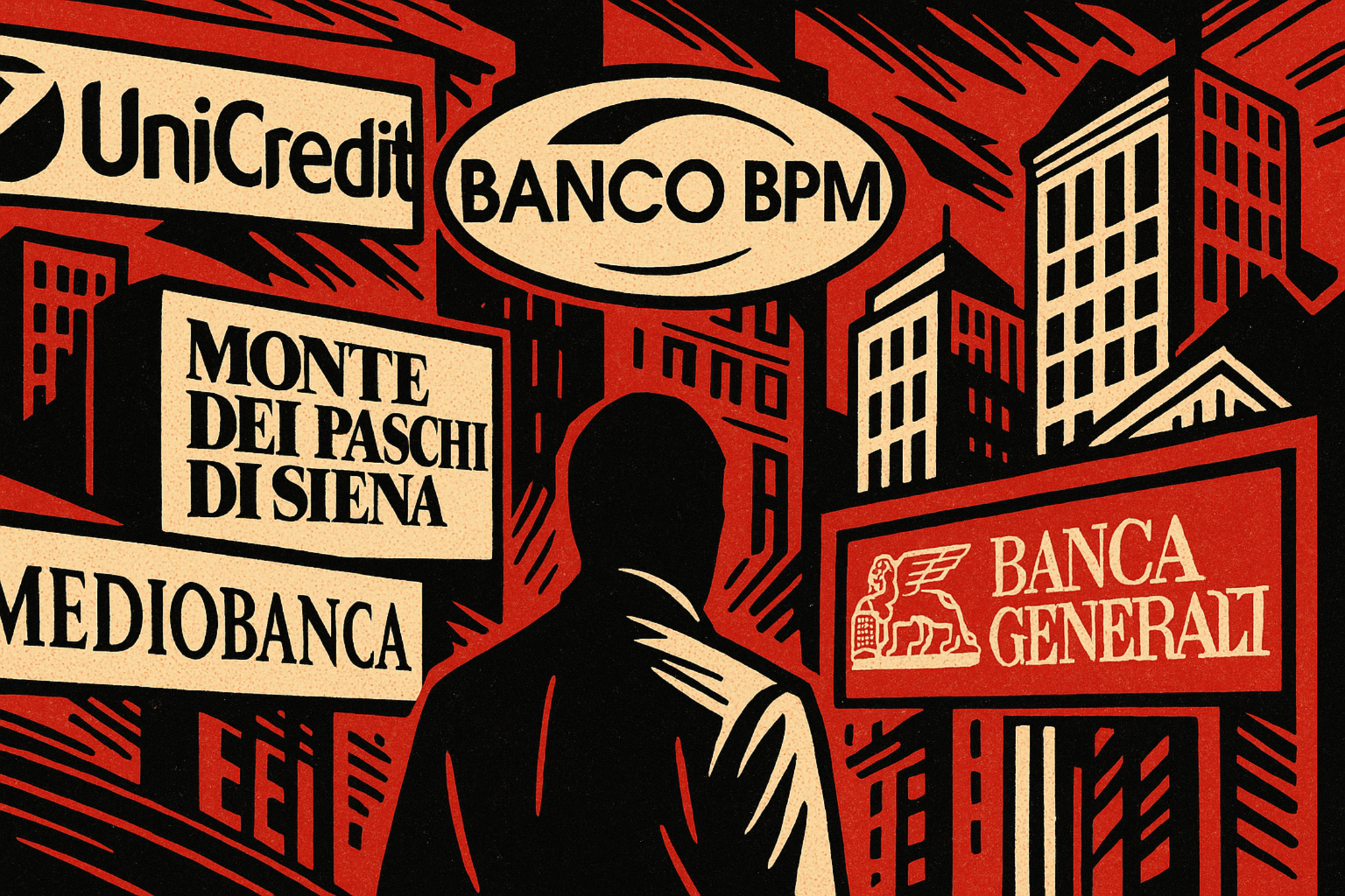 risiko bancario uncredit banco bpm mps mediobanca generali
