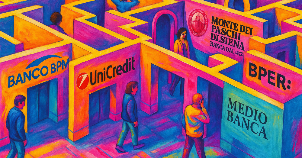 Banche, Governo, extraprofitti e controllo: il risiko di UniCredit, Mediobanca, Monte dei Paschi e Generali si gioca tutto attorno a queste parole (come dice Report)?