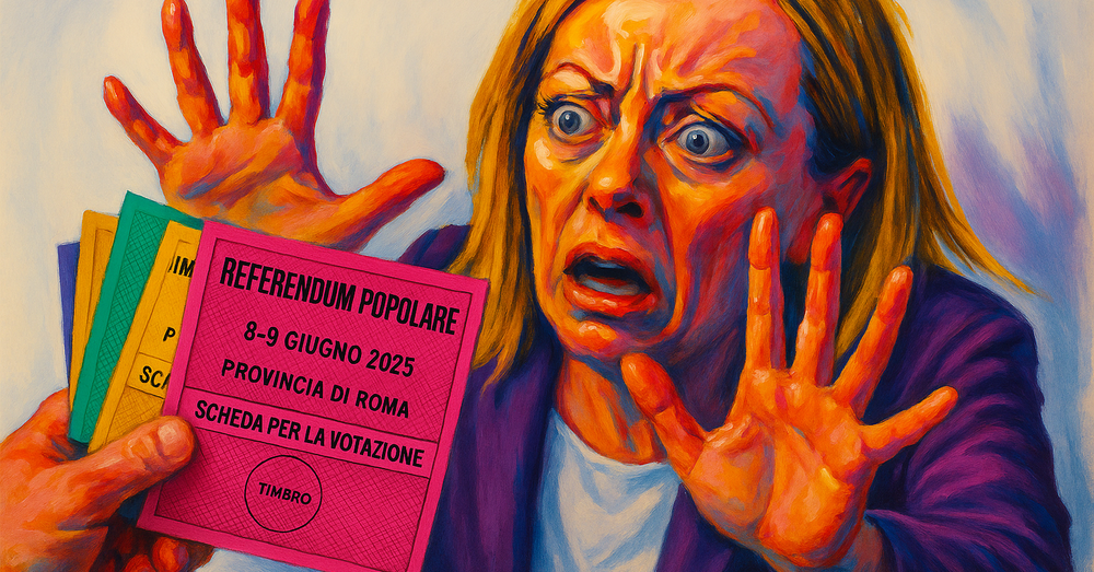 Giorgia Meloni sul referendum ci prende per il quorum? Cosa vuol dire andare alle urne ma non ritirare le schede? Raffinatezza (per Facciolo), patemi da &ldquo;Ecce bombo&rdquo;, doppiezza e strategia sull&rsquo;8-9 giugno