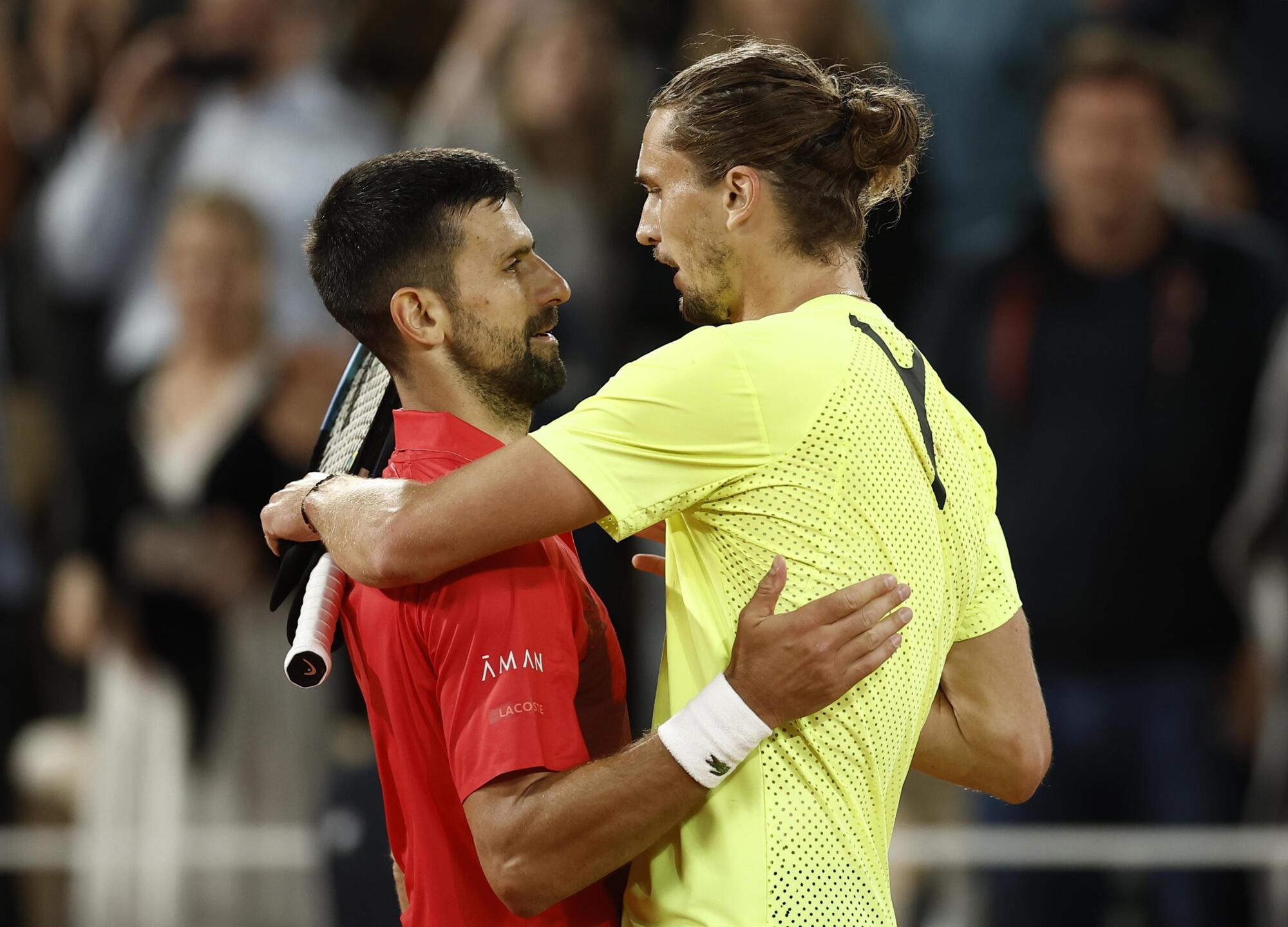 Zverev contro Djokovic