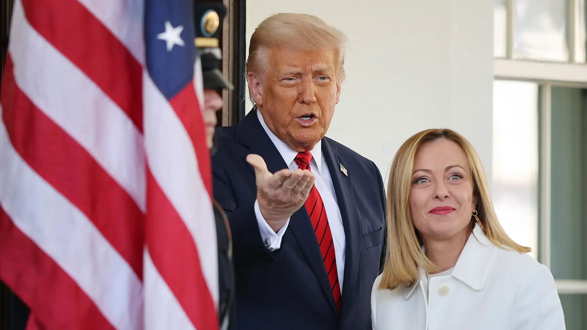 Giorgia Meloni e Donald Trump