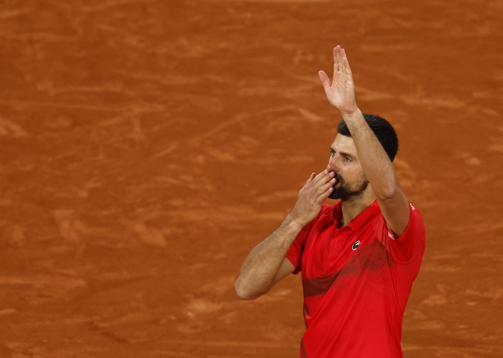 Il saluto commosso di Djokovic