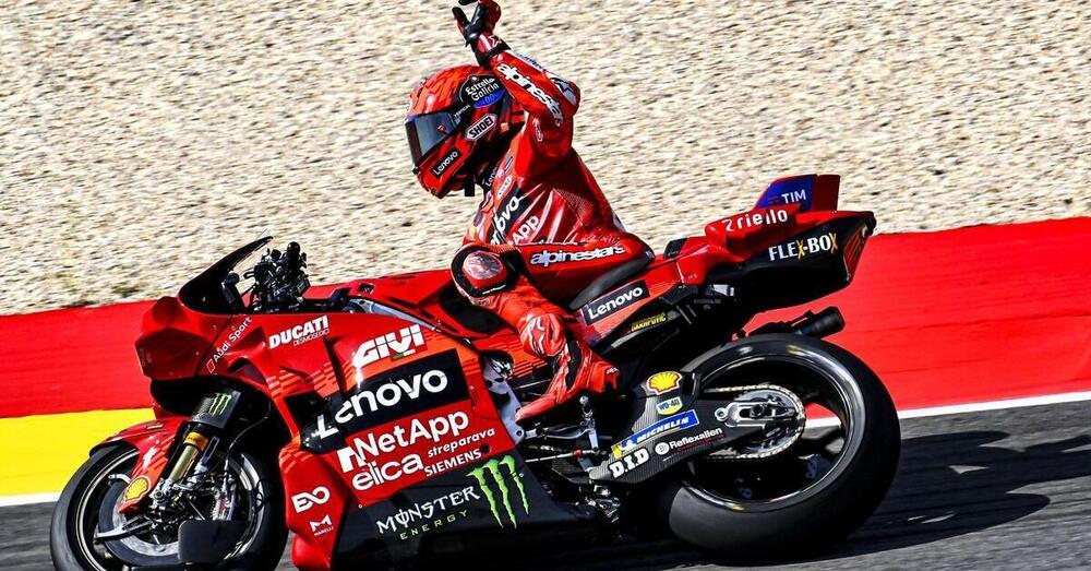 La Sprint di Aragon? La rimonta di Bezzecchi e tutto il resto &egrave; noia: Bagnaia crolla e Marc Marquez, dopo la sportellata con Pedro Acosta, domina su tre GP24 