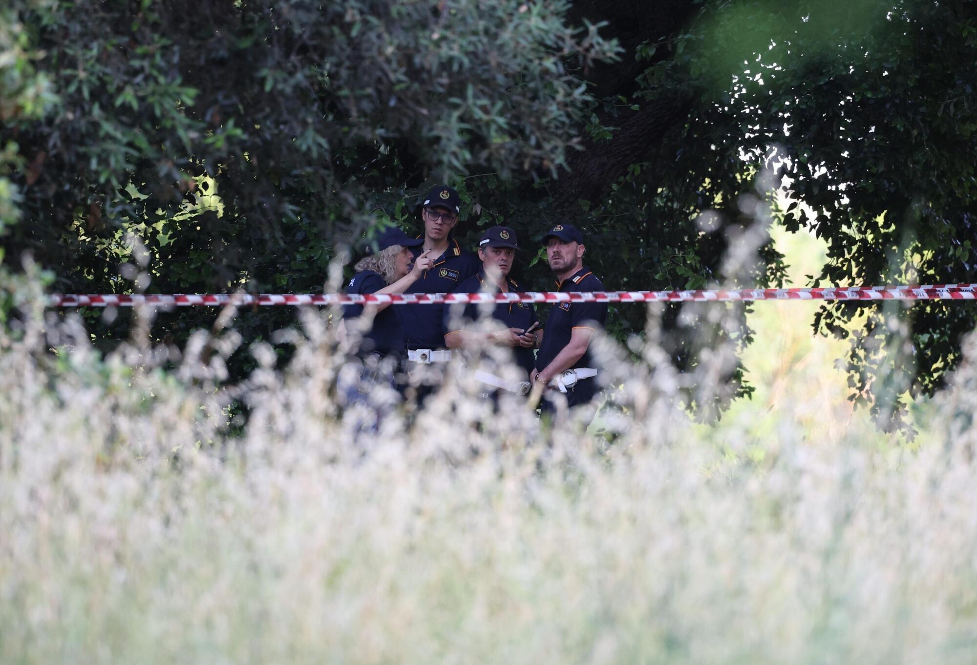 Ansa/Massimo PercossiNeonato trovato morto in villa Pamphili, sopralluogo del pm